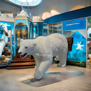 Animal animatronique d'intérieur personnalisé ours polaire réaliste modèle animal arctique pour les parcs à thème de glace Zoos <span class=keywords><strong>Film</strong></span> - Product Image 1
