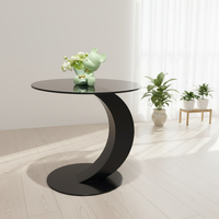 Table basse noire au design moderne avec rangement latéral, livraison rapide, personnalisable, commandes en gros