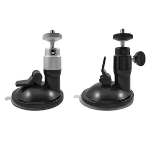 Aluminum Adjustable Car Camera Dashboard Windscreen Vacuum Dash Cam Bracket Phone Holder Suction Cup Mount For Insta360 GoPro
