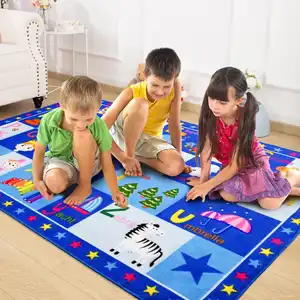 Colorful Non-Slip Kids Learning Rugs Baby Playmat Rug Children Play Mat Kids Room Carpet For Bedroom