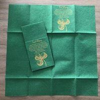 Großhandel Farbige Airlaid-Servietten Einweg-Bestecktaschen Kundenspezifische Farbige 8-fach Gefaltete Dinner-Servietten für Partys