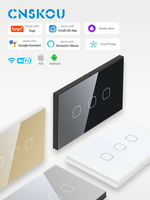 US AU Standard SAA Zigbee Touch Glass Panel Smart Life Tuya pp 3 Gang 2 Way Smart Light Control tuya WiFi Switch Zigbee3.0