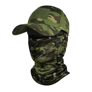 Vente en gros, casquette de baseball camouflage, ensemble de masques, camping, alpinisme, pêche, protection solaire, casquette de sport, bandana, écharpe de cou - Product Image 1
