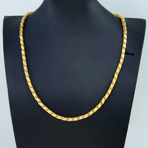 Luxury <b>Arab</b> Gold Color Long <b>Necklace</b> 45/60/80cm 21k Gold Plated Dubai Saudi Women Vintage Wedding Party Jewelry - Product Image 3