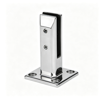 Collier de serrage en acier inoxydable brossé de qualité supérieure, installation facile pour applications de garde-corps muraux, d'escalier, de piscine et de terrasse