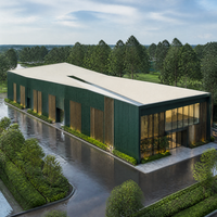 Bâtiment en acier léger préfabriqué PEB pour les installations de stockage commerciales et les ateliers en acier
