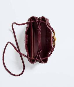 Montre mécanique de luxe pour homme en cuir véritable avec motif losanges, forme pochette, fermeture ouverte, bracelet unique, excellente étanchéité - Product Image 2