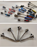 Clé à cliquet 72 dents, embouts 1/4 ", 3/8 ", 1/2 ", poignée métallique, poignée en forme de gourde, jeu de clés à douilles, outil de réparation automobile