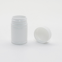 Flacon en plastique opaque HDPE blanc de 30 ml pour l'emballage de comprimés et de capsules