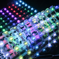 Layar Dekorasi LED Pixel Mesh Bentuk Persegi Produk Lampu DMX512 Layar Video Mesh Dinding Lampu