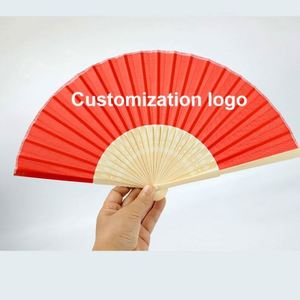Éventail japonais décoratif avec motif d'ange et de libellule en bambou pour la maison ou le sport, cadeau promotionnel idéal - Product Image 5
