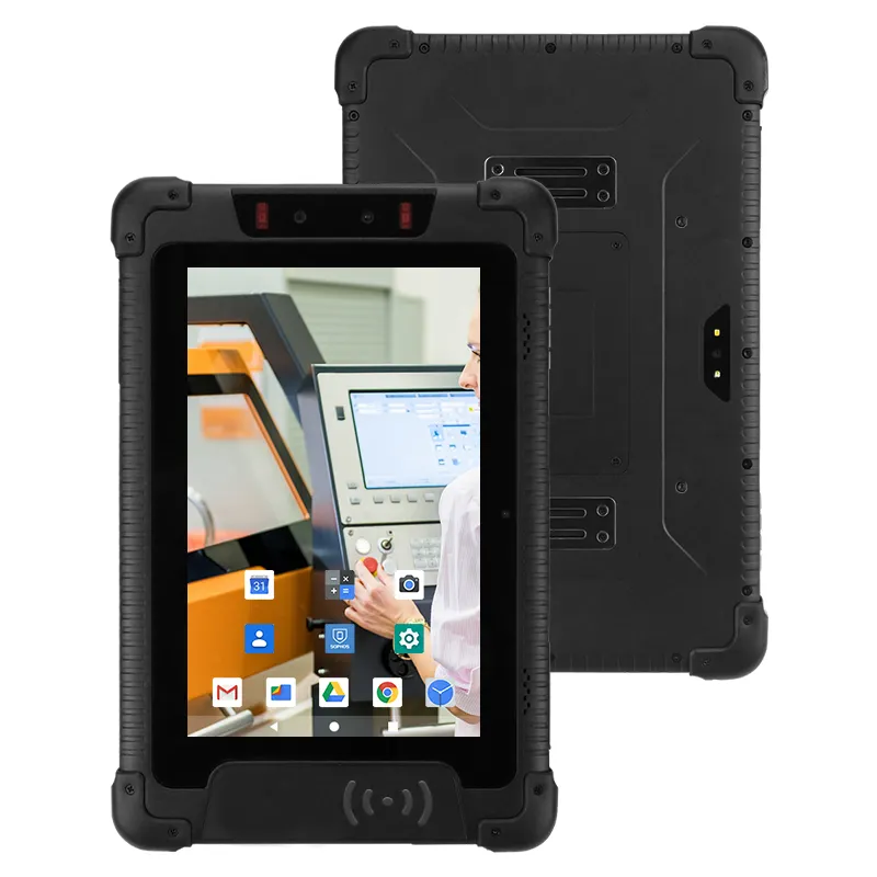 Tableta Industrial resistente MTK6761 Android 2024, 9,0, 760, IP65, NFC, USB, tipo C, MTK, resistente al agua, 2GB, 1 año, G