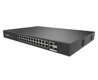 Kualitas Tinggi 24 Port 10100Mbps Poe Switch + 2 SFP Gigabit Combo, POE Switch untuk CCTV