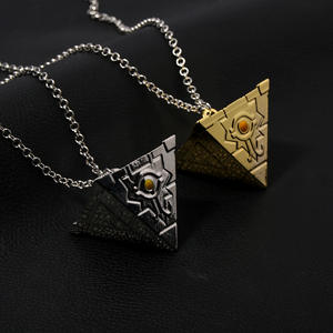 Collar Piramidal de Anime al por Mayor para Hombre, Collares de Cadena de Aleación Personalizados con Bloques de Construcción, Llaveros Promocionales - Product Image 2