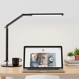 Lampe <span class=keywords><strong>de</strong></span> bureau LED pliable à pince métallique, style nordique européen, flexible, simple, pour la protection des yeux, idéale pour les bureaux modernes, les chambres et les salles <span class=keywords><strong>de</strong></span> lecture - Product Image 3