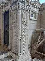 YUSHI Colonne de Portail Moderne en Pierre Naturelle, Pilier Romain, Ornemental et Durable, Solution Complète pour Projets de Jardin, Villa et Parc