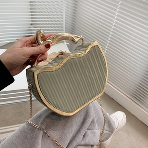 Sacs à main pour femmes en cuir PU avec poignée en métal en forme d'animal, sacs à bandoulière pour femmes, chaînes, sacs à main tendance pour femmes CY085 - Product Image 5