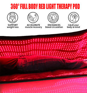 Bolsa de sauna NIR con esterilla de terapia de luz roja Manta LED infrarroja para el hogar Alivio del dolor Tipos de enchufe de EE. UU. AU EU - Product Image 6