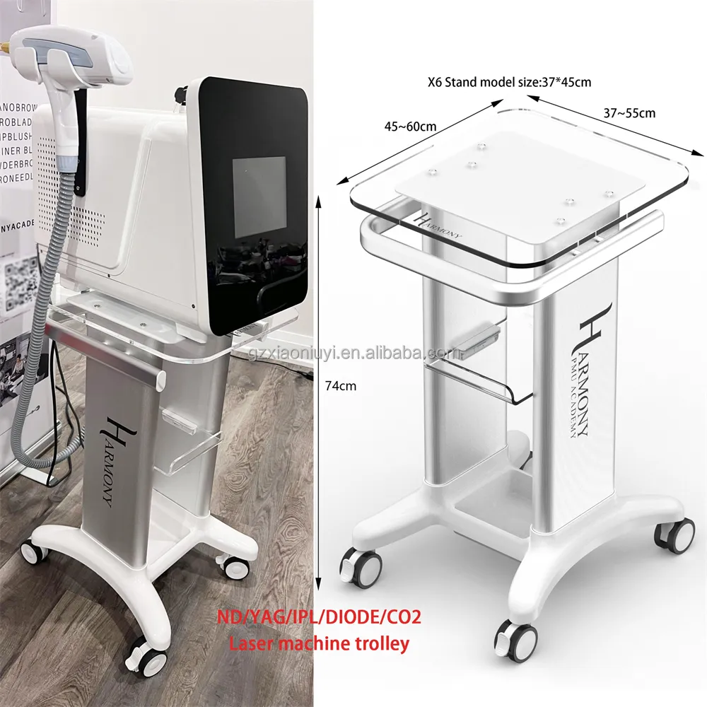 Troli Furnitur Salon Kualitas Tinggi untuk Kulit Wajah Mesin Laser Troli Mesin Salon Kecantikan Troli