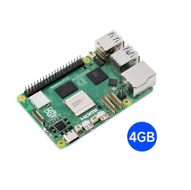 Raspberry Pi 5 2GB 4GB 8GB Board Broadcom BCM2712, Quad-core Cortex-A76 (ARM V8) 64-bit SoC, 2.4GHz Frequency