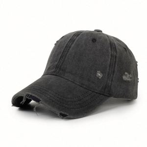 Casquette de baseball vintage personnalisée avec logo OEM, style usé et déchiré, effet délavé, vente en gros directe usine - Product Image 2