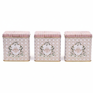 ชุดจัดเก็บโลหะสี่เหลี่ยม-80x120มม. (ชุด3) ดีไซน์เป็นสีดอกกุหลาบ - Product Image 2