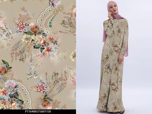 Tùy Chỉnh Trừu Tượng In Drapable Rayon Thời Trang Dệt Vải Oeko Tex Tiêu Chuẩn 100 Chứng Nhận Vải - Product Image 4