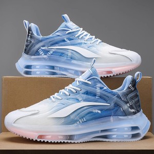 Chaussures de course pour hommes en mesh respirant avec semelle intermédiaire en EVA et semelle extérieure en caoutchouc, légères et confortables, baskets de sport - Product Image 2