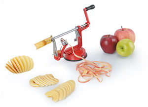 Эффективный автоматический набор для обработки яблок: нож для резки яблок + устройство для удаления сердцевины, профессиональные кухонные инструменты для обработки фруктов - Product Image 2