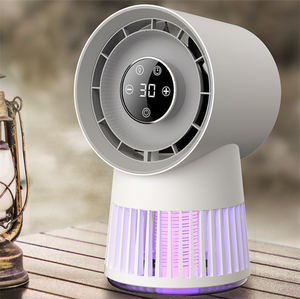 Ventilador de lámpara para mosquitos 2 en 1, ventilador de escritorio portátil para el hogar, repelente de mosquitos - Product Image 4
