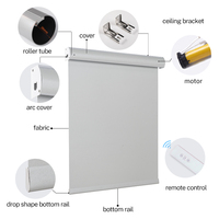 Motorizado eléctrico inteligente homekit Blackout coloridas persianas para ventanas