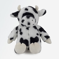 Peluche de vache douce de haute qualité, personnalisable, écologique, en coton PP, rembourrée, 26 cm, unisexe, pour enfants
