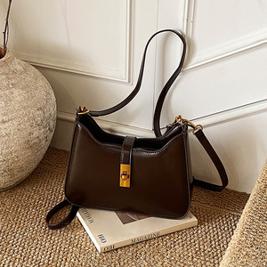 <span class=keywords><strong>Sac</strong></span> bandoulière/épaule/axillaire en PU couleur unie, nouveau style 2026, design tendance et original pour femme, à sangle unique - Product Image 4