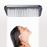 Douche à main carrée moderne et pommeau de douche pluie en plastique ABS à prix de gros