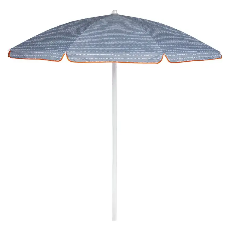 Payung pantai lipat, payung taman, serat kaca luar ruangan, mekanisme kemiringan sombrila de playa, payung logam