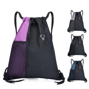 Sac à cordon en polyester durable, sac à dos de sport léger, sac à dos de sport de plein air, sac à dos d'entraînement physique, sac de voyage à grande capacité - Product Image 1