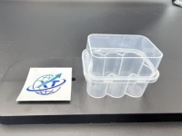 Boîte de 3ml-6 flacons transparents pour vaccin en poudre lyophilisée avec couvercle, boîte de rangement en plastique