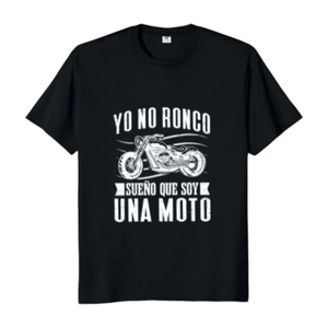 Nouveau T-shirt de motard avec messages drôles en espagnol, cadeau pour <span class=keywords><strong>papa</strong></span> et petit ami, col rond, décontracté et doux - Product Image 1
