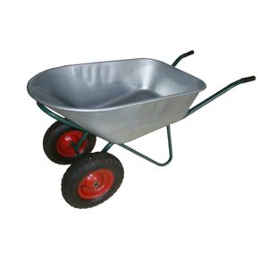 WB7613 100l Double <span class=keywords><strong>roue</strong></span> galvanisée fabricants <span class=keywords><strong>brouette</strong></span> de jardin industriel <span class=keywords><strong>brouette</strong></span> robuste <span class=keywords><strong>brouette</strong></span> de Construction <span class=keywords><strong>brouette</strong></span> de <span class=keywords><strong>roue</strong></span> - Product Image 1