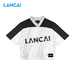 2026 Custom Sublimated Printing Streetwear Trendy Football <b>Shirt</b> Embroidery Design Mesh Crop National Team Fans Football Jersey - Product Image 1