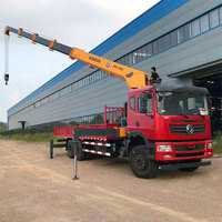 Grue télescopique montée sur camion-plateforme télécommandée HAOY 12 tonnes