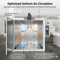 Four de séchage industriel automatique personnalisé en acier inoxydable à air forcé, grande capacité, fours de traitement thermique par lots pour l'industrie