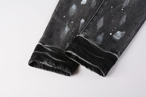 Amérique Free Taxes Trending Designer Jeans Vintage Streetwear Skinny Pants Stacked Ripped Denims Jeans Slim Fit Men's Jeans - Product Image 5