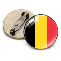 Broche rétro drapeau de la Belgique, épinglette, broche pays du monde, cadeau fantaisie, souvenir pour voyageurs et amoureux, cadeau pour les fans de clubs de football, personnalisable