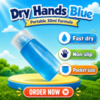 Vente en gros de craie sèche pour les mains, 30 ml, bleue transparente, longue durée, anti-transpiration, pour l'escalade, la pole dance