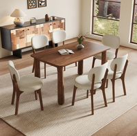 Ensemble de meubles modulaires modernes en tissu en stock aux États-Unis : lit, table à manger, canapé, table basse, meuble TV - Dropshipping