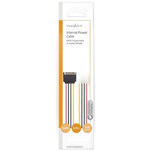 <b>Sata</b> 15 Pin Male To Molex Female Power <b>Cable</b> 0.15m Internal Connector - Product Image 3