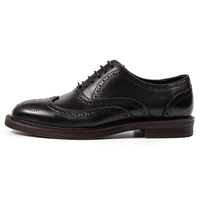 Chaussures Oxford de style brogue vintage pour hommes, confortables, durables, en cuir de vache véritable, faites à la main, à lacets, en cuir de vache pur, chaussures habillées durables