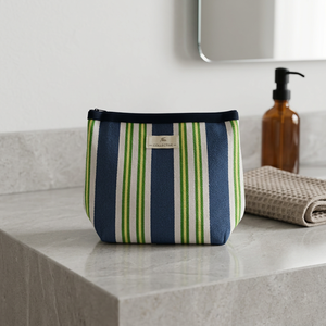 Pochette zippée géométrique multicolore de qualité supérieure, écologique, quatre saisons, mode, faite à la main pour femmes, Kapadavala - Product Image 1