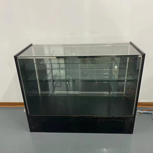 واجهة عرض زجاجية اقتصادية بطول 48 بوصة مع إضاءة LED وإطار خشبي متين لعرض المنتجات في مراكز التسوق ومحلات التبغ - Product Image 6